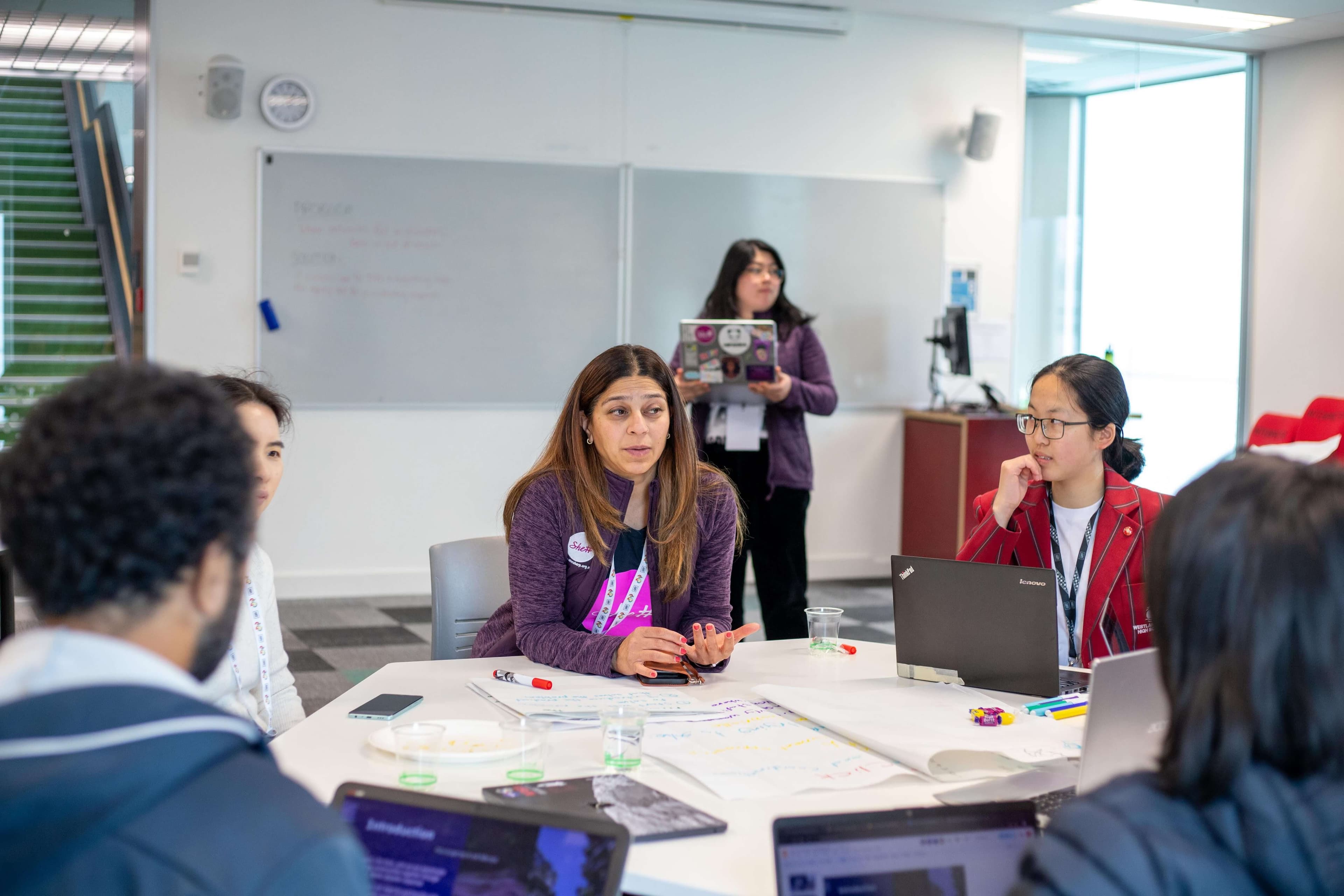 Women in technology mentorship program group photo