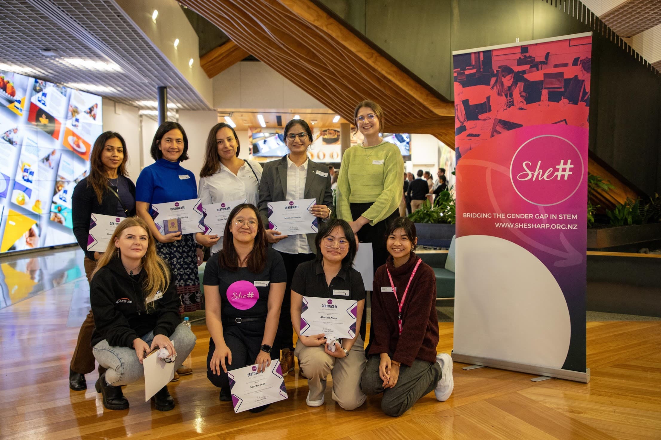 She Sharp mentee group photo