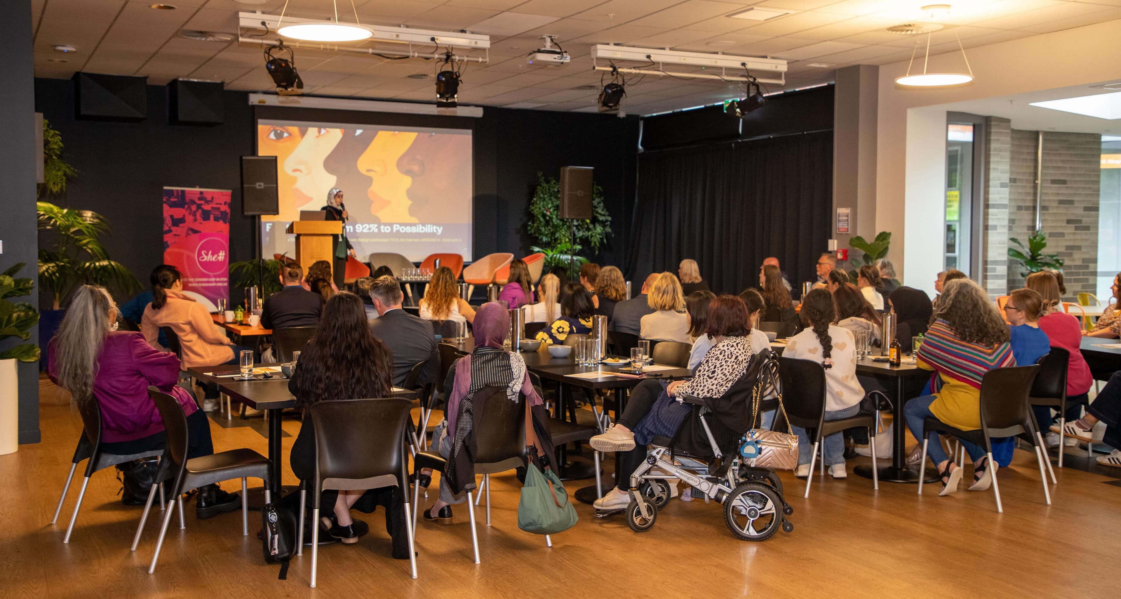 She Sharp educational workshop in a classroom setting